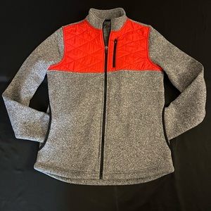 Zyia Active Women’s Medium Red Quilted Ash Cabin Jacket Comfort Athletic.